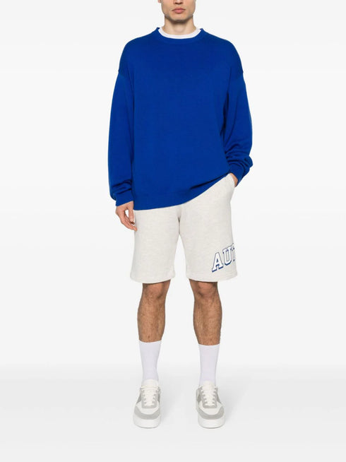logo-print shorts